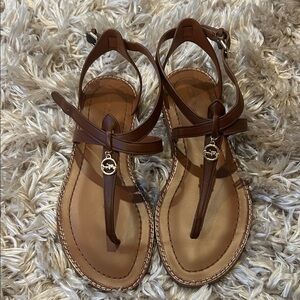 Coach Lydia Leather Sandals - Brand new in box!
